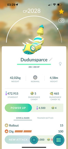 Dudunsparce - , segmenti)