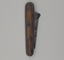 Coltello vintage da innesto manico in legno