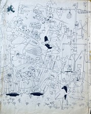 TAVOLA ORIGINALE COMUNISTI, ANNI SESSANTA NON FIRMATA maestro da identificare