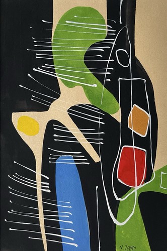 Xavier zevaco gouache - xavier,