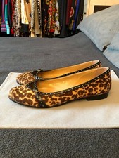 SALVATORE FERRAGAMO LUSSO BALLERINE AUDREY CAVALLINO BLACK 9 C US 39 EUR 6 UK