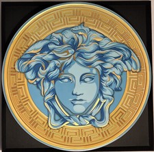 Rosenthal Versace Medusa Amplified bellissimo piatto alto 33 cm. NUOVO!