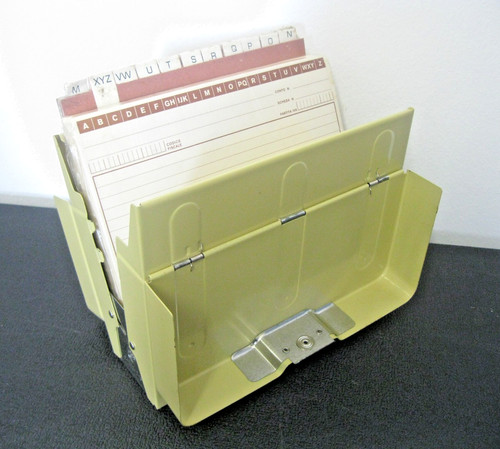 Schedario nuovo vintage - nuovo, beige