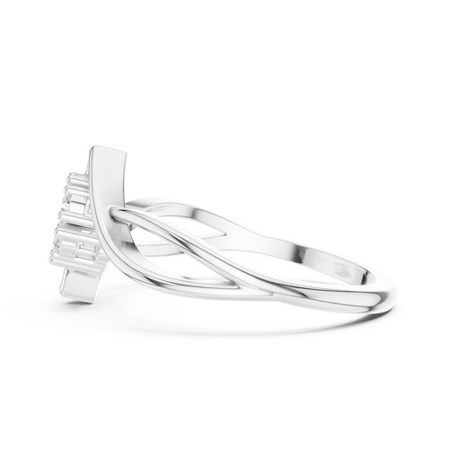 Anello tondo con - , diamanti