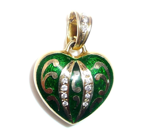 Ciondolo faberge oro 750 con - ciondolo,