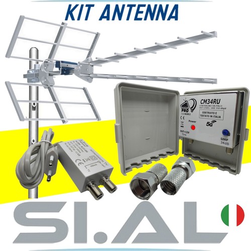 Kit antenna uhf - antenna, completo
