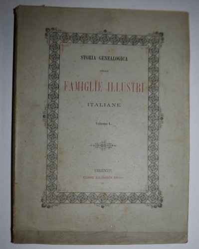 Famiglie illustri italiane - illustri, –