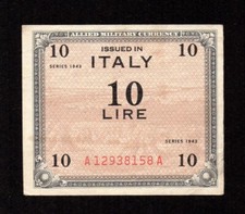 Dieci lire allied - dieci,