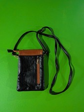 Minicat Mini borsa a tracolla in pelle con ciottoli morbida pelle marrone nera