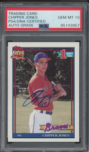 1991 topps 333 chipper jones - #333,