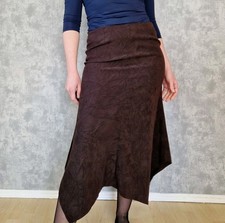 Gonna midi gonna scamosciata