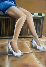 Quadro Dipinto A Olio Su Tela