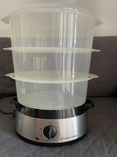 VAPORIERA RUSSEL HOBBS 800W 19270-56 3 Cestelli E Ciotola Riso 9 LT Timer 60’