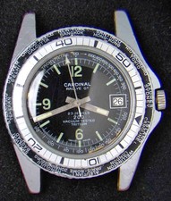 Orologio Cardinal [Sicura] Rallye GT World Uomo Carica Manuale Vintage-- Ricambi/Riparazioni