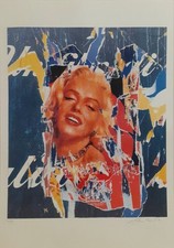 Mimmo Rotella, Omaggio a Marilyn 100x70 Esemplare numerato 