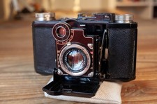 Zeiss Ikon Super Nettel Zeiss Tessar 5cm f2,8 black/nickel (50 mm f/2.8)