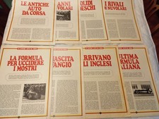 Rivista L'EUROPEO 8 fascicoli 'le Antiche Auto da corsa'
