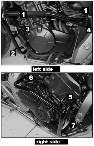 Protezione motore honda cb600f - motore,