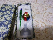 calamaio + pennino in vetro di