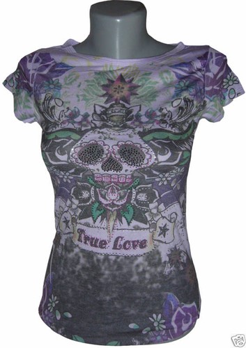 Maglietta true love skull - true,
