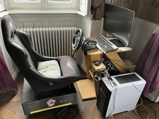 Supporto Volante Logitech - Sedia Postazione Gaming Giantruck - Simolatore Guida