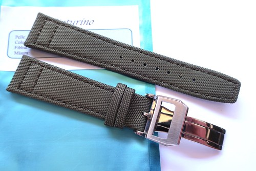 Strap 21mm green canvas - 21mm, and
