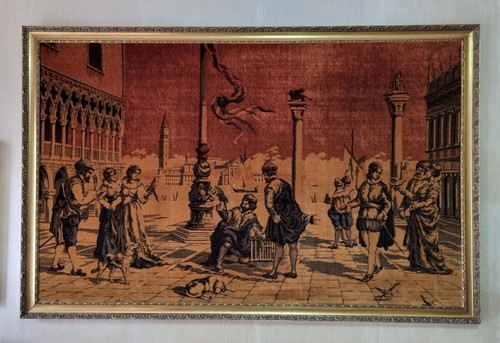 Arazzo vintage piazza - vintage,