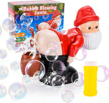 Macchina per Bolle Di Babbo Natale per Bambini,Macchina per Bolle per Bambini,Ma