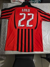 maglia kaka' AC Milan rossonera Adidas numero 22 taglia XL autografata