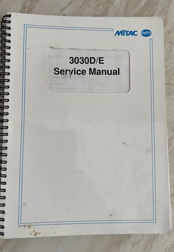 Mitac 3030d manuale di - mitac, 3030d/e