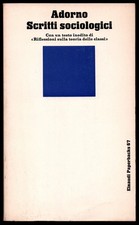 Adorno scritti sociologici - scritti,