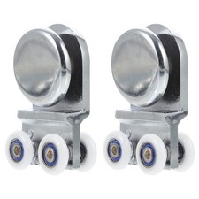  2pcs Box doccia PULLEY PULLEY PULLEY BAGNO VECCHIATO BAGNO Ruote per porte