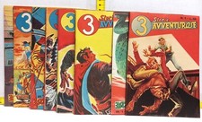 3 STORIE AVVENTUROSE  1/10  COMPLETA  -  ED.  DARDO 1954  - ANASTATICA