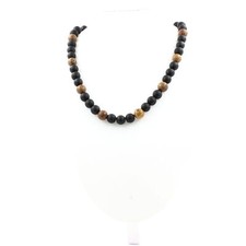Collana perle onice nero opaco - collana,