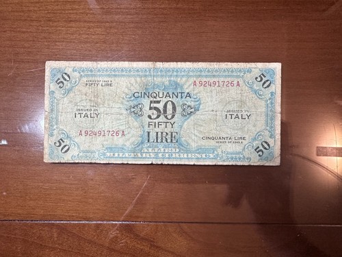 Allied military currency am - currency, 50