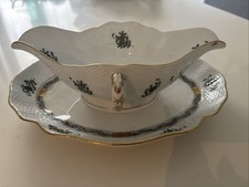 SALSIERA HEREND happony verde DIPINTA A MANO