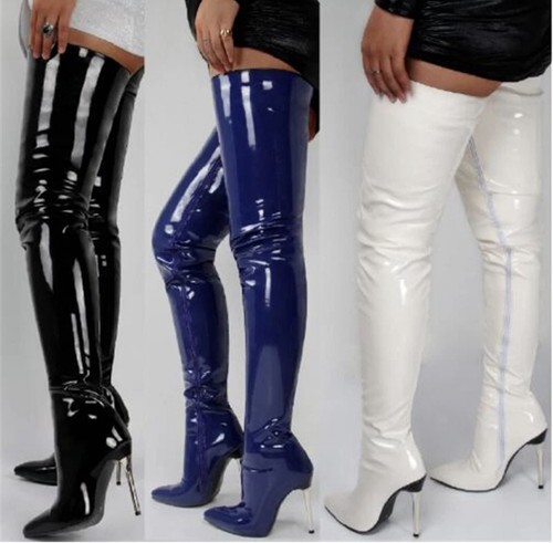 Stivali donna zip coscia - 11, cm