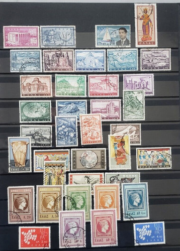 Francobolli grecia 1961 anno - francobolli,