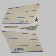 SERIE DECALCO ADESIVI ORIGINALI INCOMPLETA GILERA RTX 125 (PER VEICOLO ROSSO)