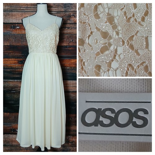 Abito midi asos - midi, panna