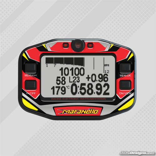 Adesivo gel stile maranello - adesivo,