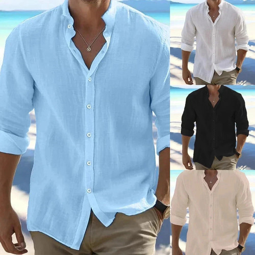 Camicia uomo bottoni manica