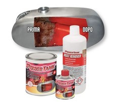 Power tank Trattamento Serbatoio Moto Bonifica Risanamento Kit Completo Vespa