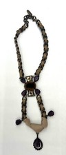 Max mara chain leather beads
