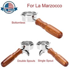 Portafiltro Caffè 58mm per Filtro Espresso La Marzocco Due Orecchie Manico Legno