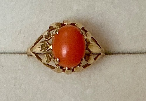 Anello vintage corallo - anello, in