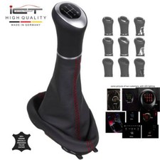 ICT pomello de cambio cuffia pelle per Renault Wind 10–13 Twingo 2 07-14 LED