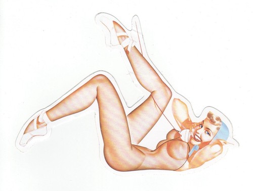 Adesivo pin girl retro - pin,