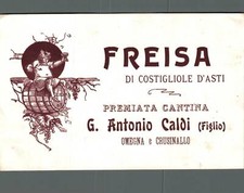 Etichetta Vino Freisa Costigliole d'Asti G. Antonio Caldi cm 8,5 x 13