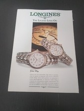 1996 LONGINES GOLDEN WING COLLECTION ORO  WATCH PUBBLICITA EPOCA VINTAGE AD